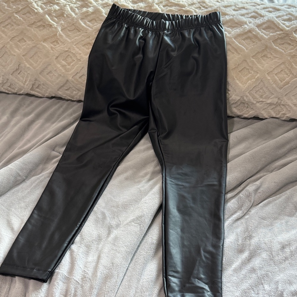 Old Navy Black Faux Leather Pants
